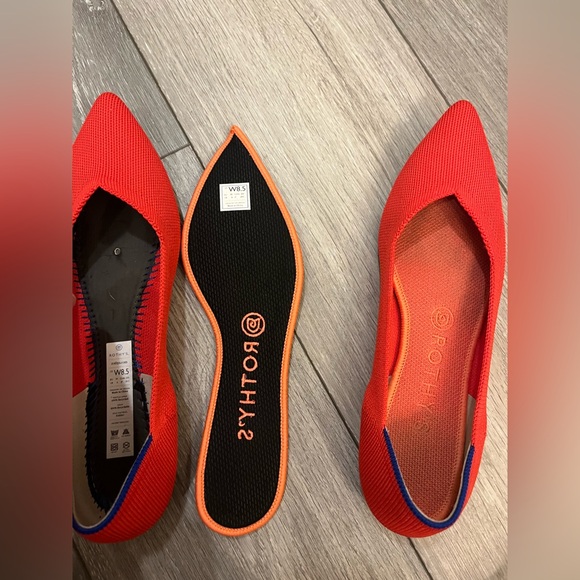 ROTHYS The Point II Flats, Lollipop Red- Size 8.5 - Picture 13 of 13